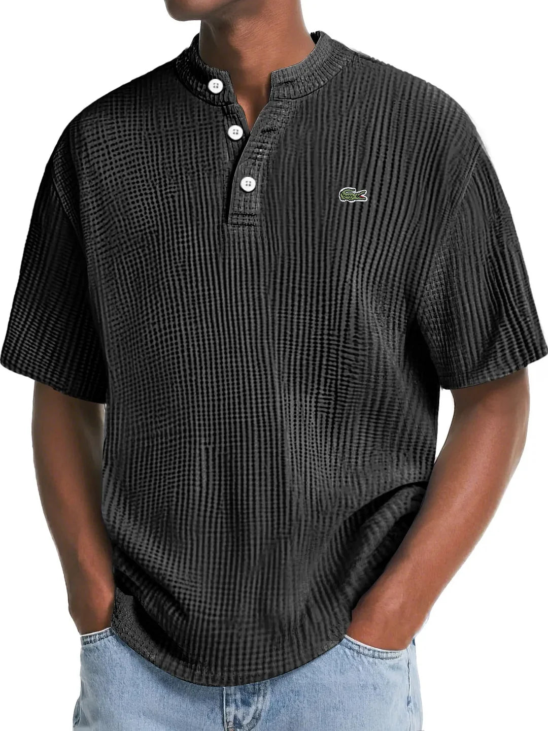 LC™ | Polo en Maille Waffle Texturée