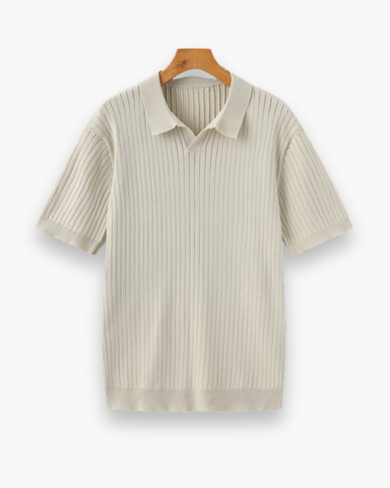Polo Rippé Élégant pour Hommes | Classique