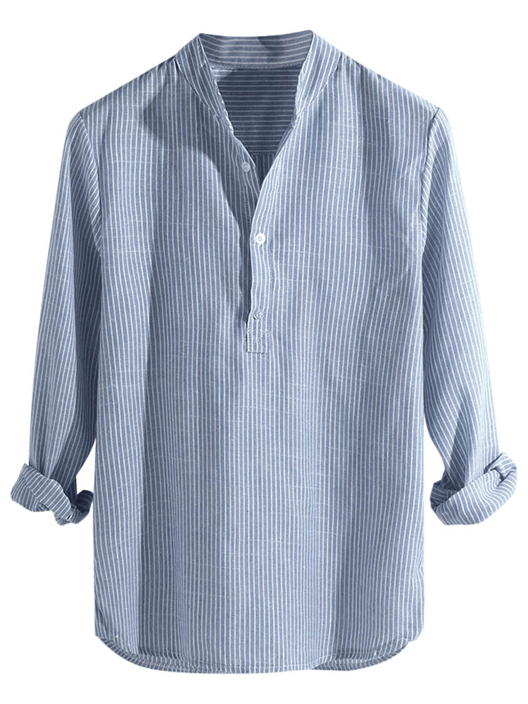 Chemise à Rayures à Manches Longues Havana