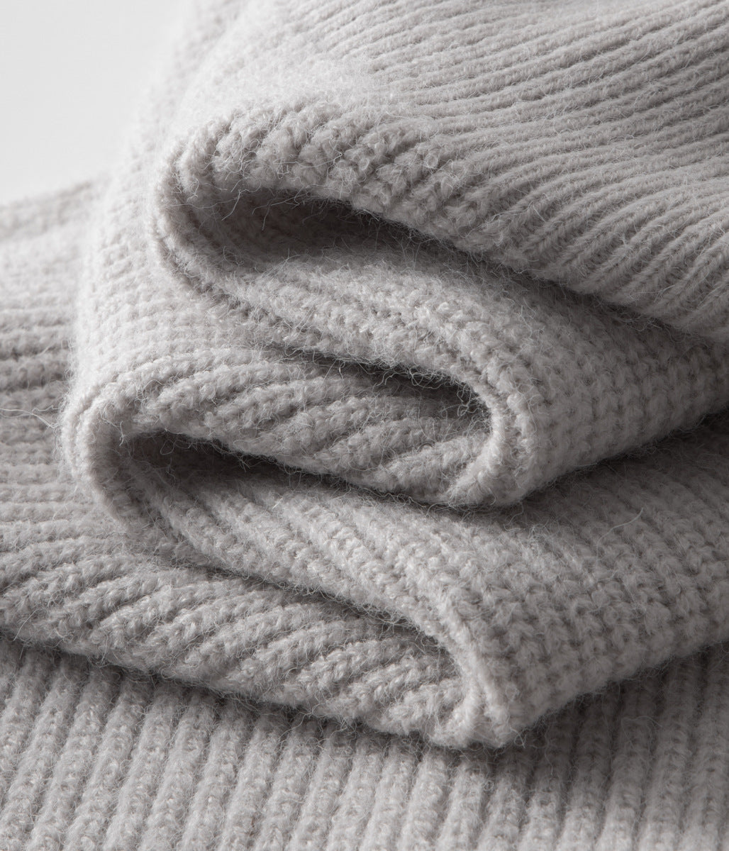 Cardigan zippé en laine mérinos 100%