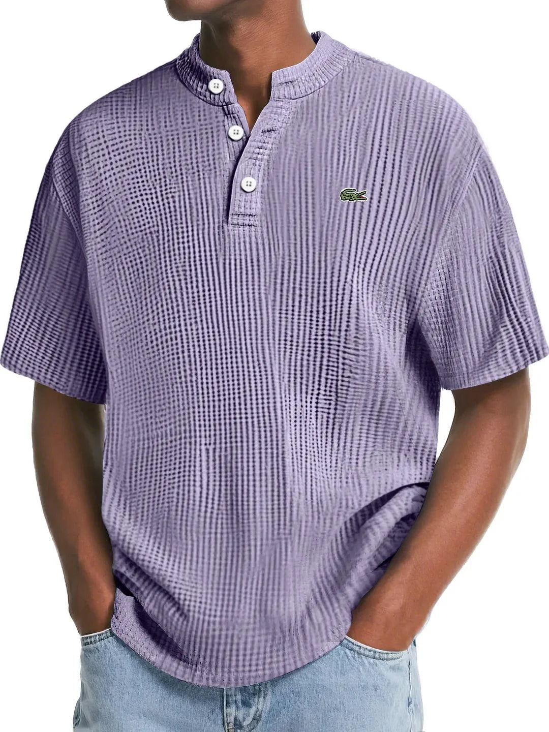 LC™ | Polo en Maille Waffle Texturée
