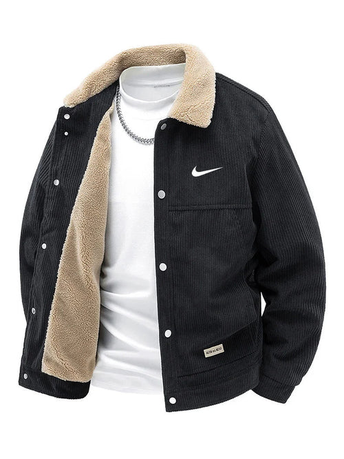 NK™ Veste en Velours Côtelé Sherpa pour Hommes – Édition Hiver