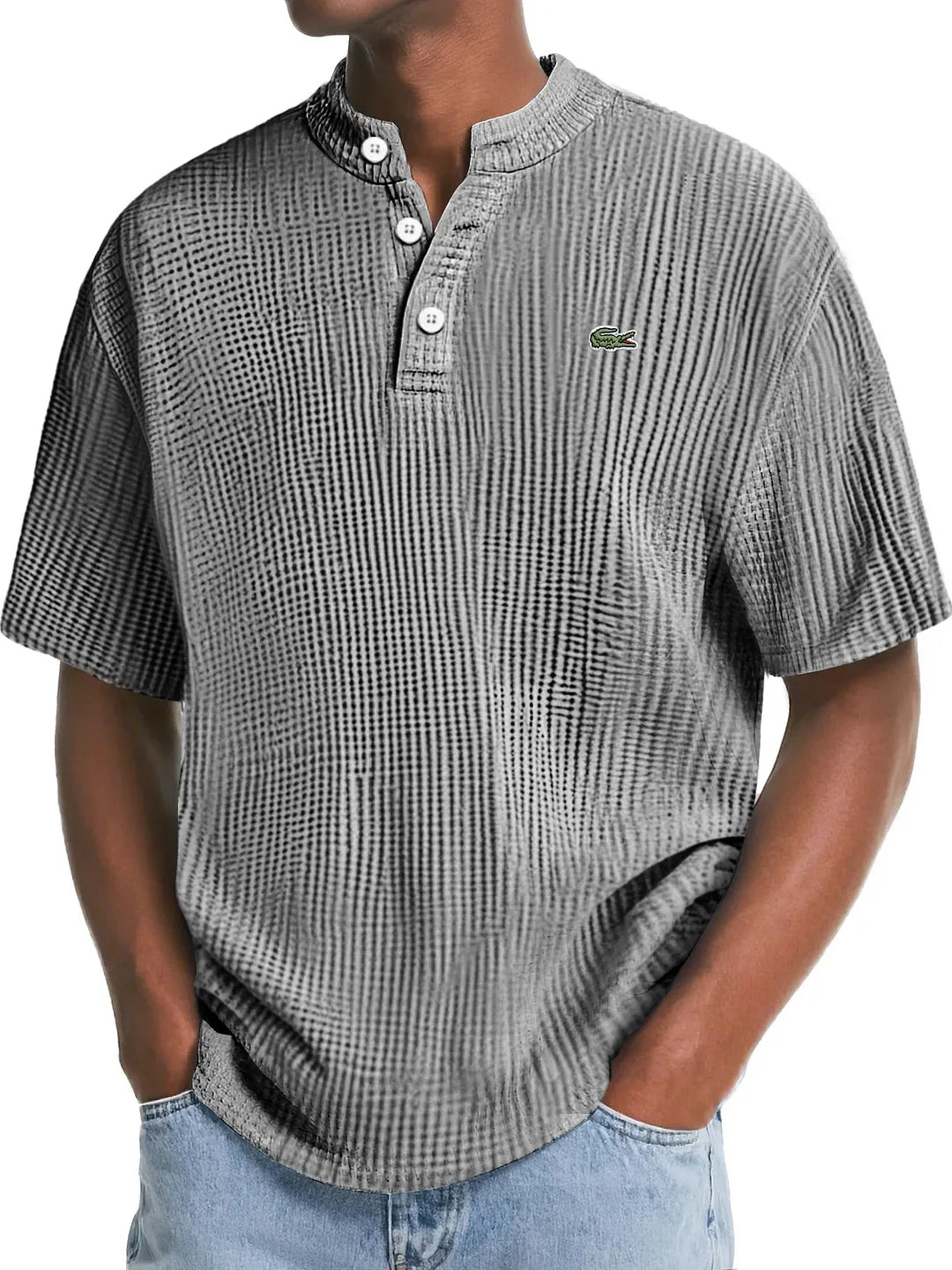 LC™ | Polo en Maille Waffle Texturée