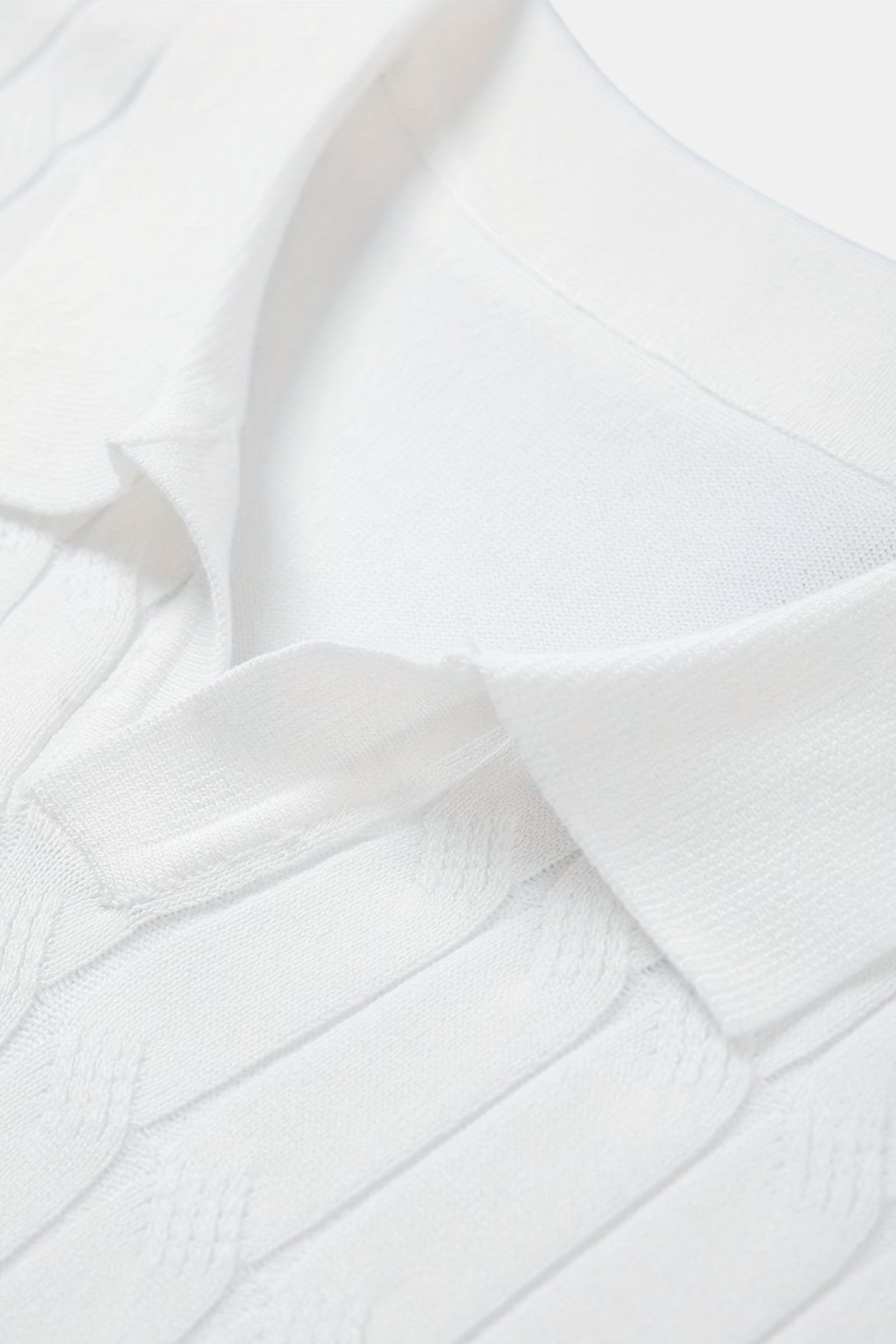 Polo en V côtelé Premium