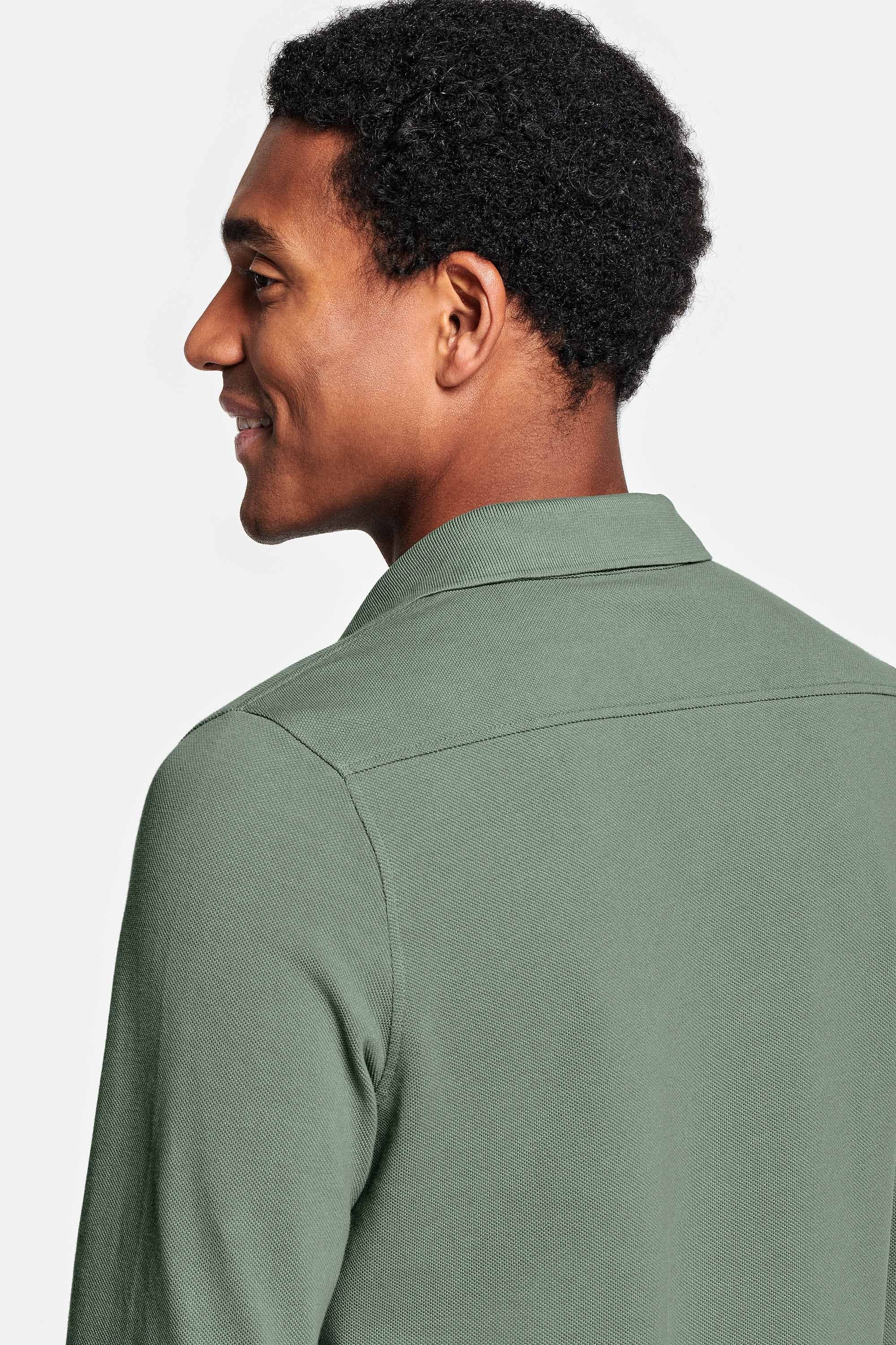 Chemise Piqué Verte
