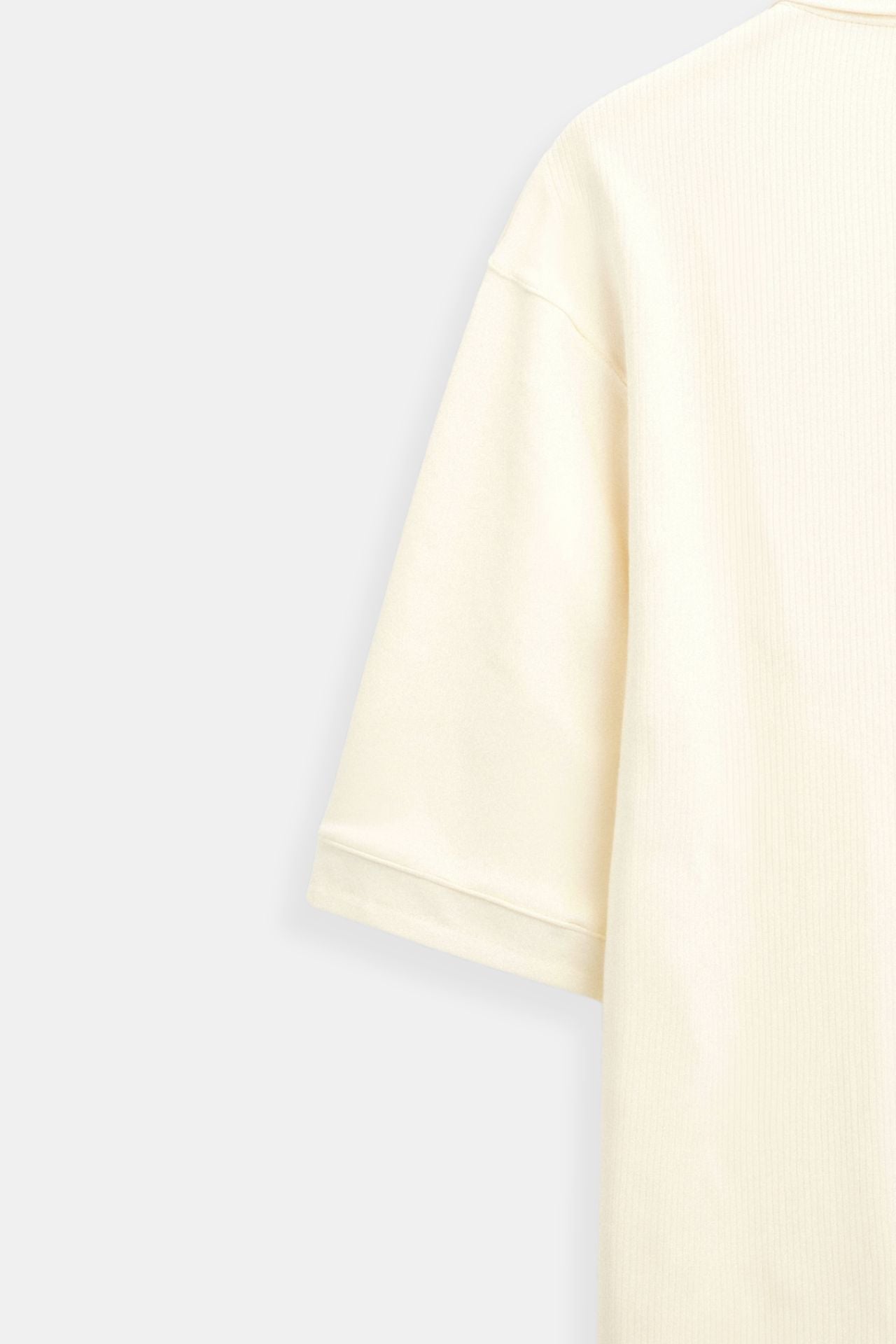 Polo T-shirt en Laine Structurée