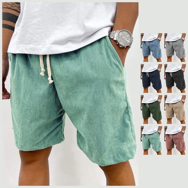 Shorts en velours côtelé stretch