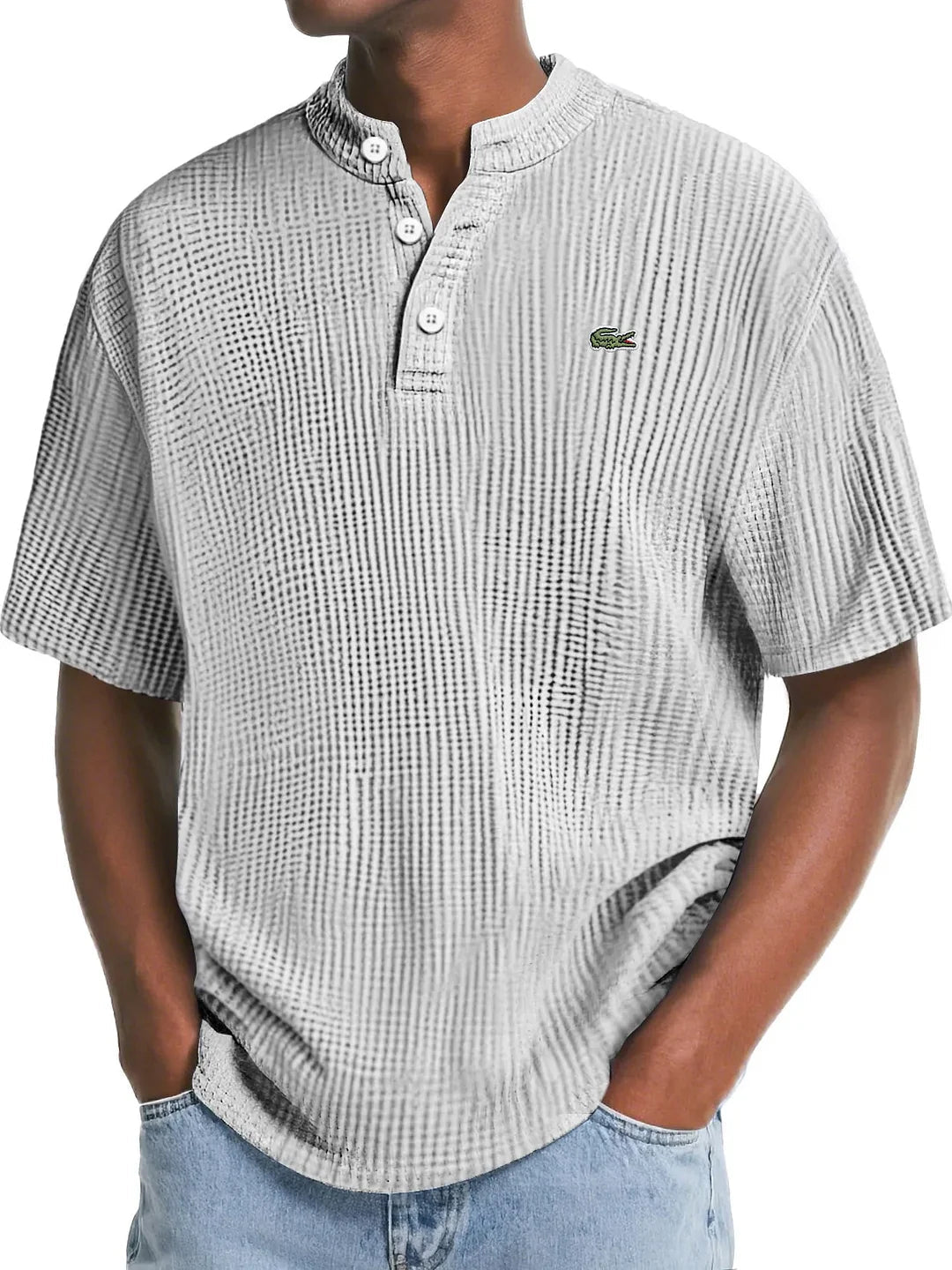 LC™ | Polo en Maille Waffle Texturée