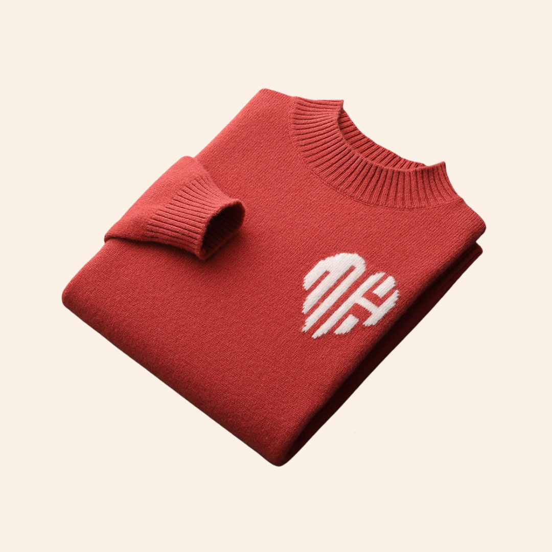 Pull en Cœur 100% Cachemire