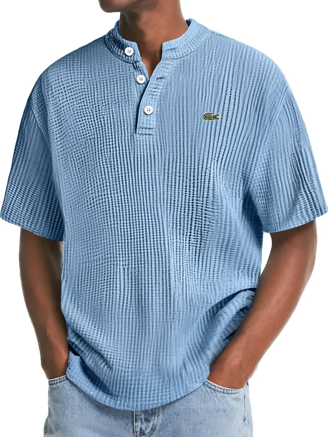 LC™ | Polo en Maille Waffle Texturée