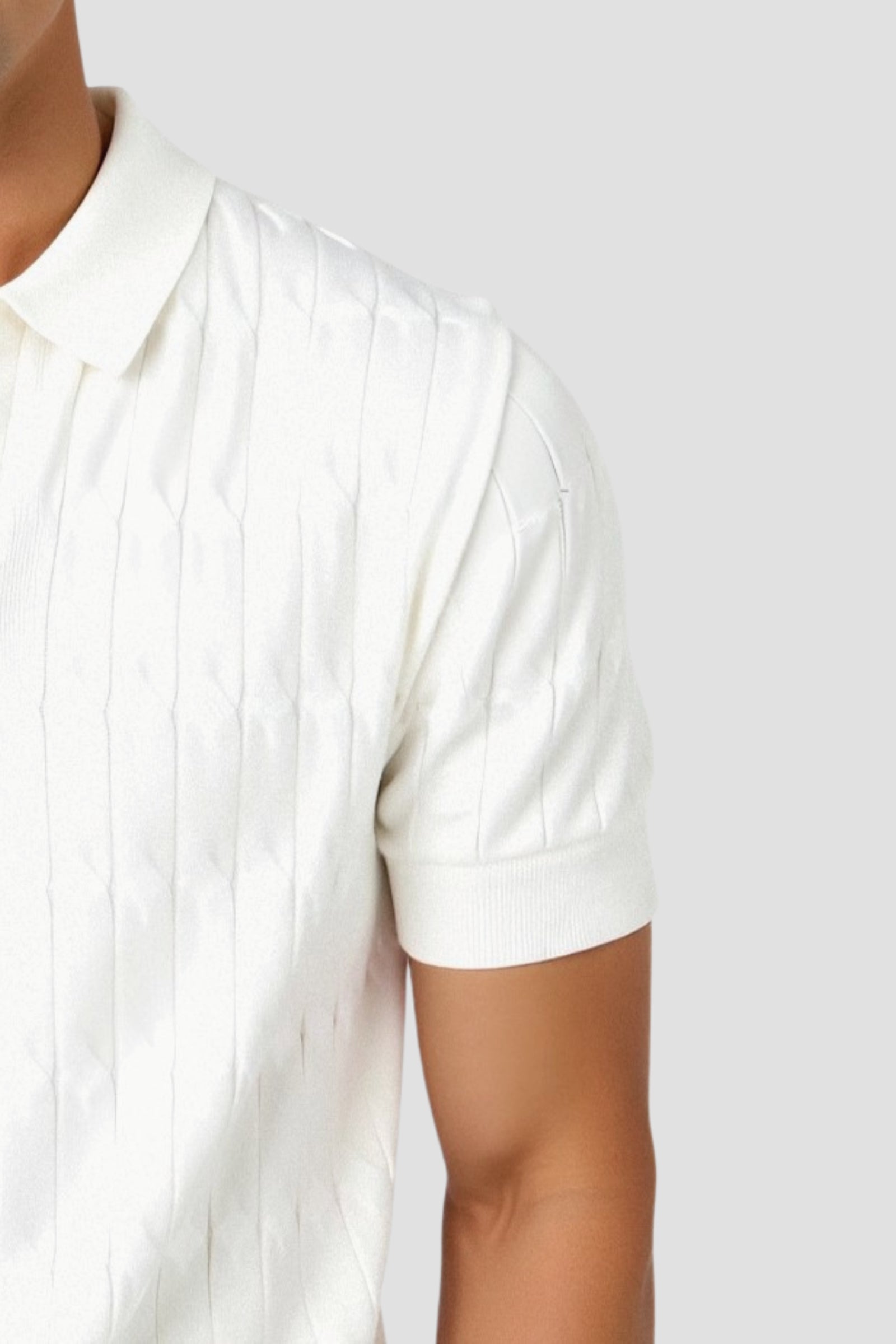 Polo en V côtelé Premium