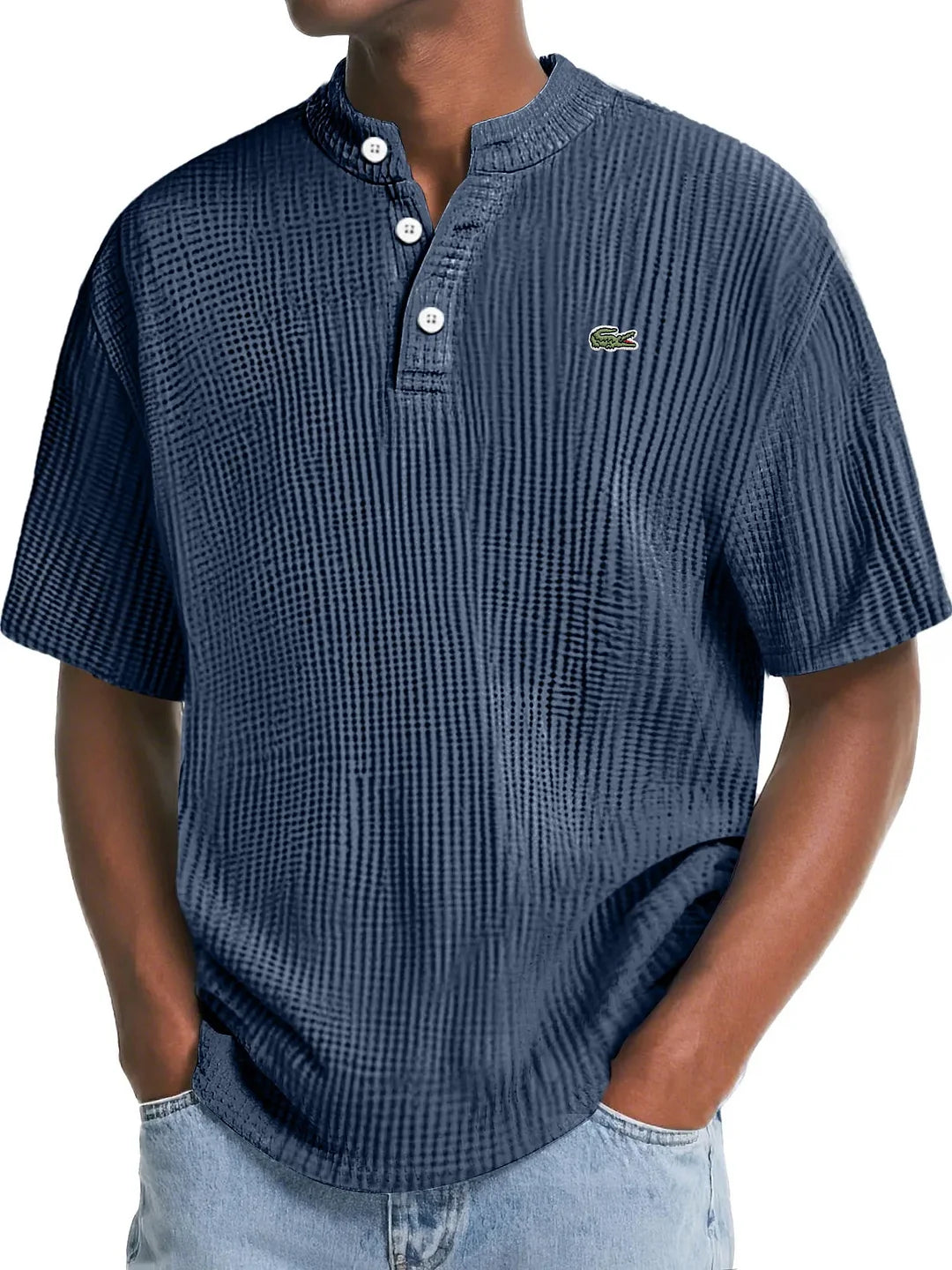 LC™ | Polo en Maille Waffle Texturée