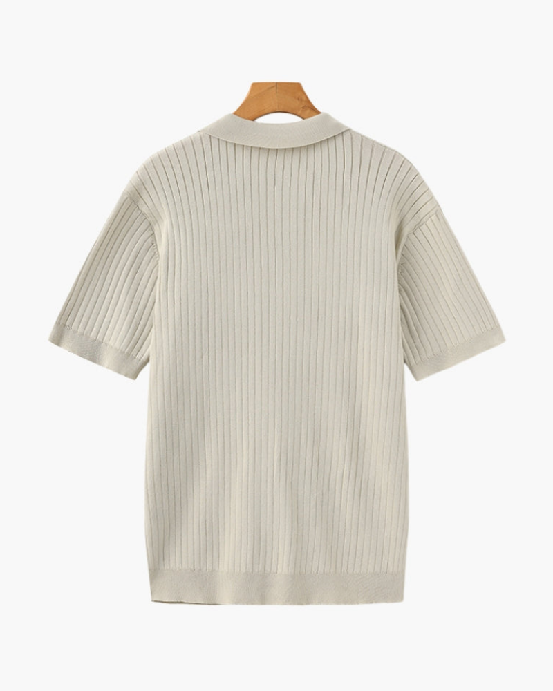 Polo Rippé Élégant pour Hommes | Classique