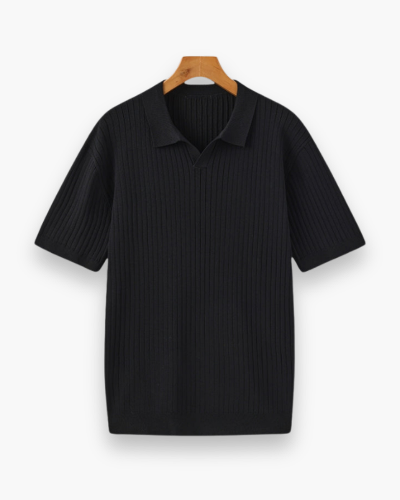 Polo Rippé Élégant pour Hommes | Classique