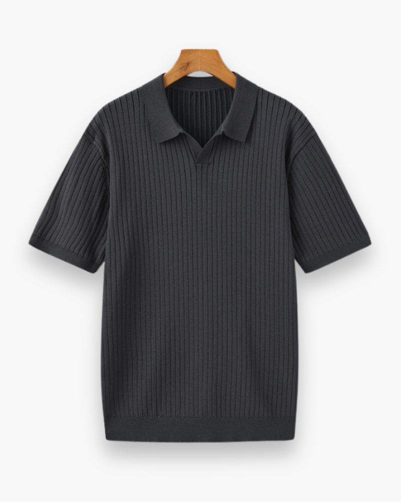 Polo Rippé Élégant pour Hommes | Classique