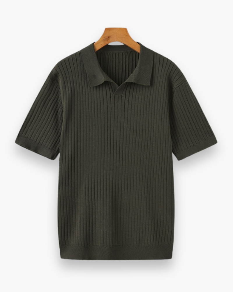 Polo Rippé Élégant pour Hommes | Classique