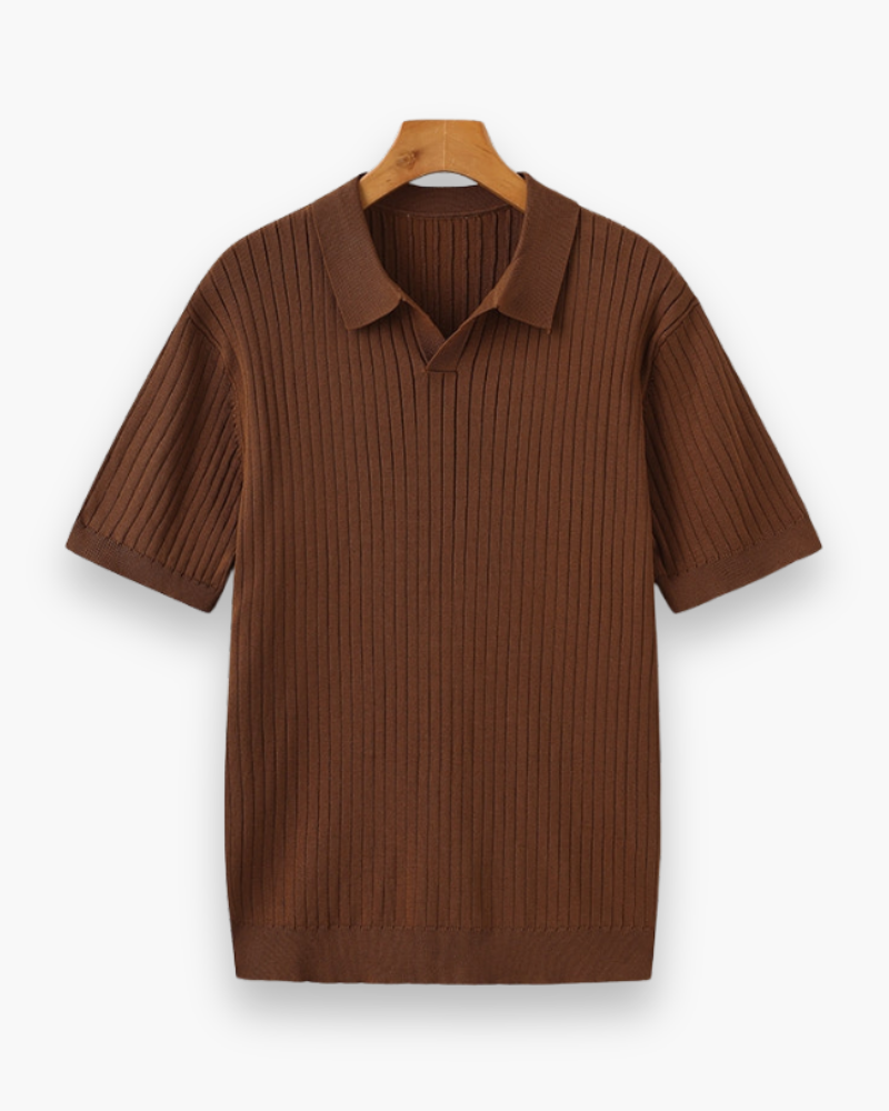 Polo Rippé Élégant pour Hommes | Classique