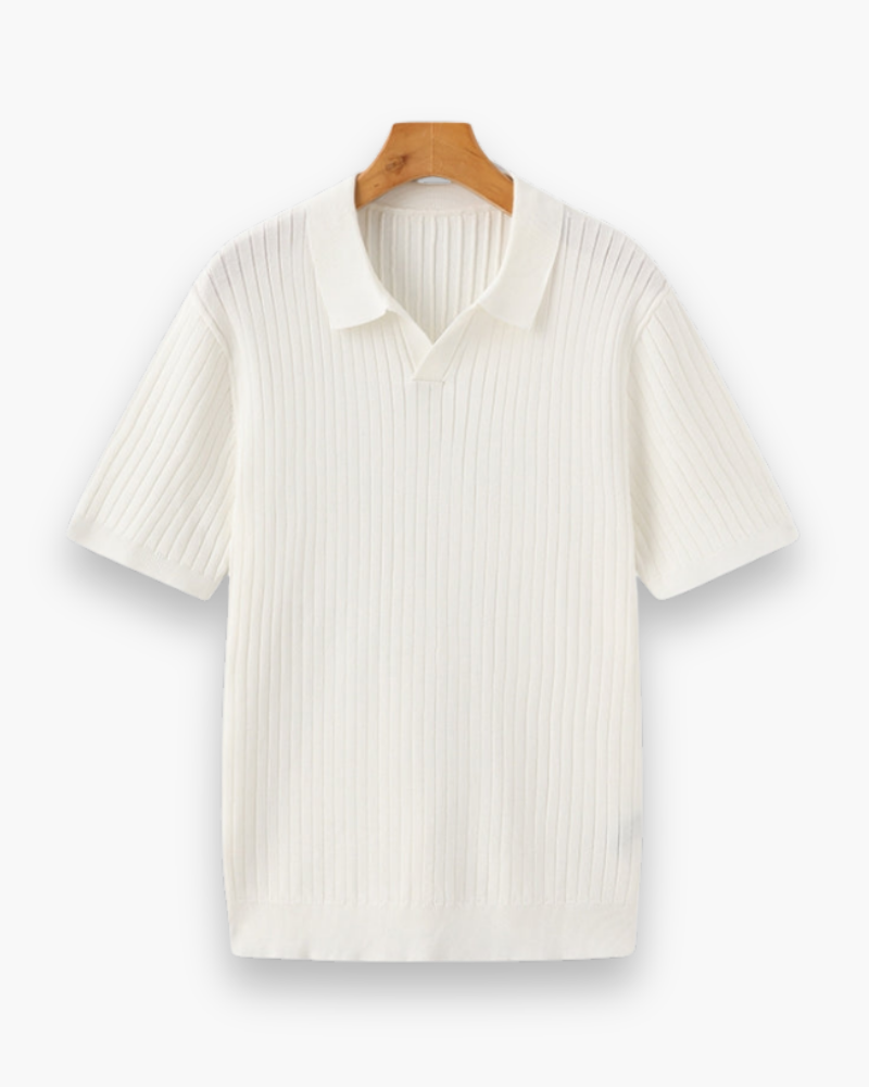 Polo Rippé Élégant pour Hommes | Classique