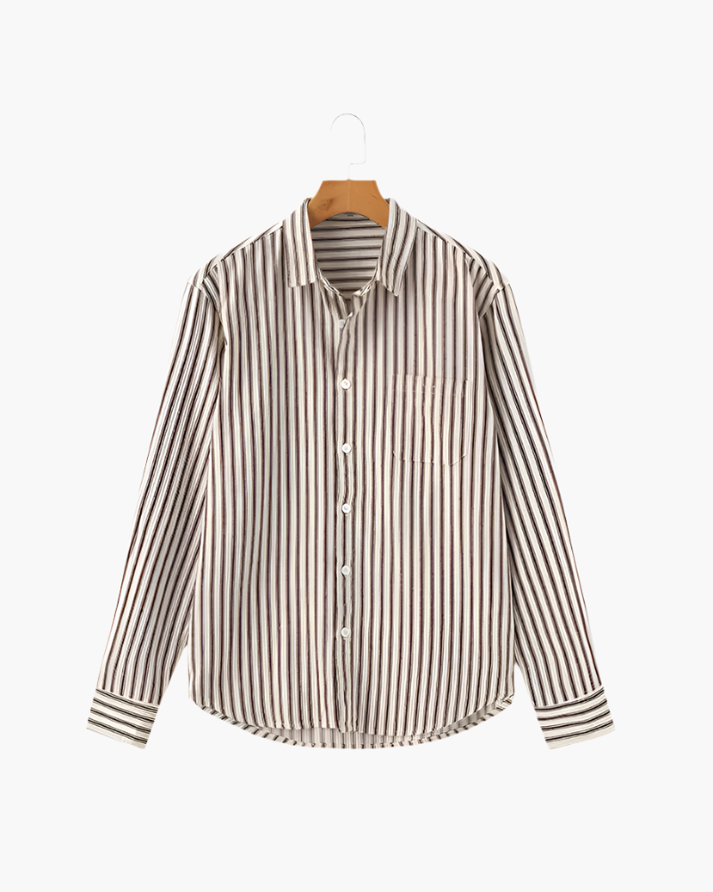 Chemise à rayures pour hommes