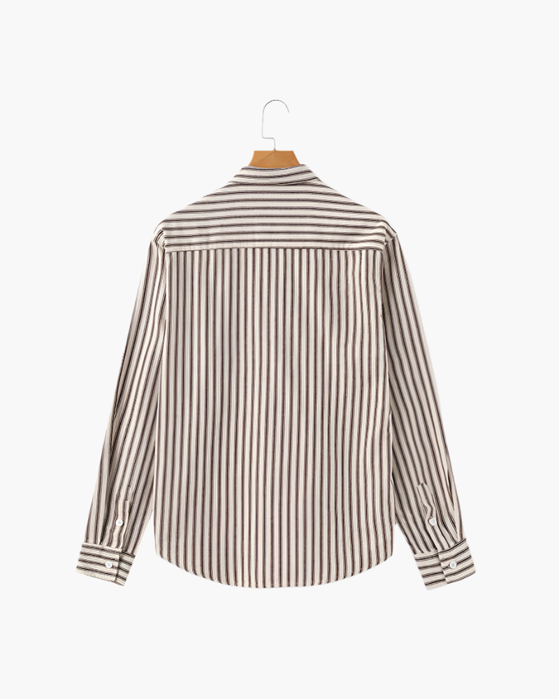 Chemise à rayures pour hommes