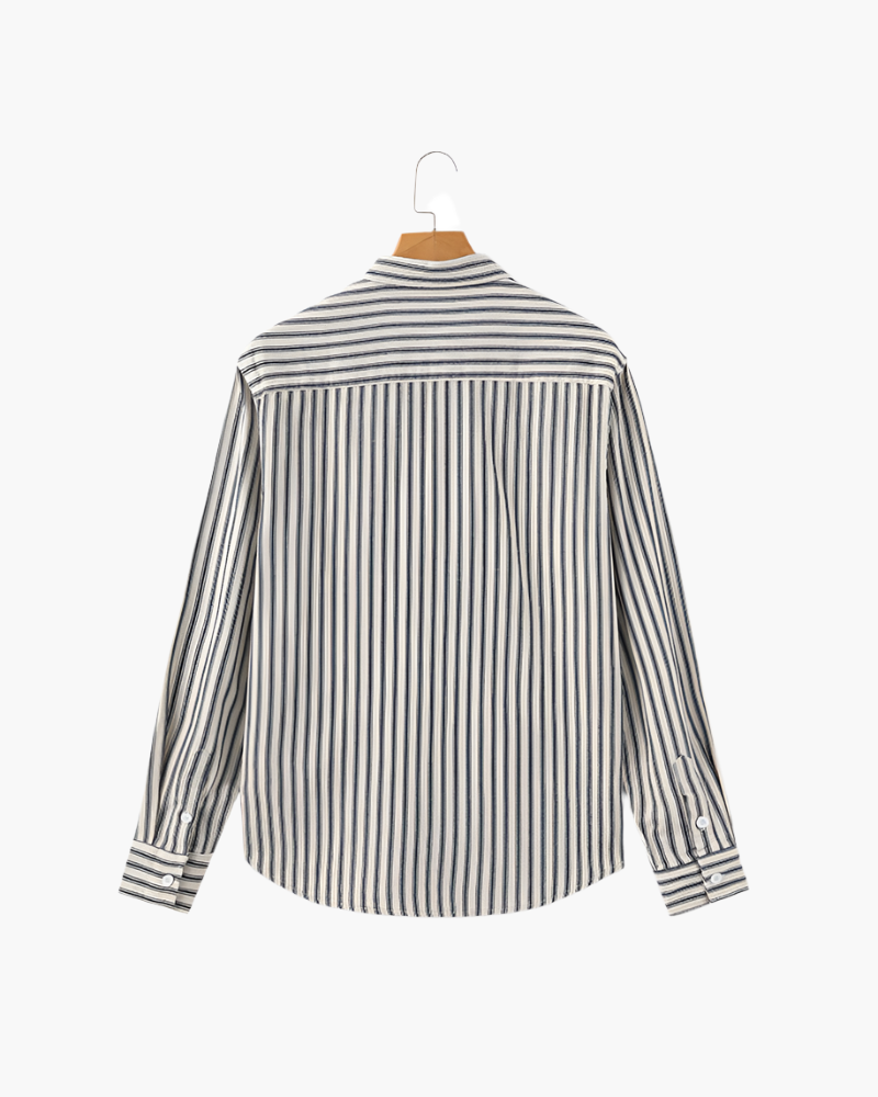 Chemise à rayures pour hommes