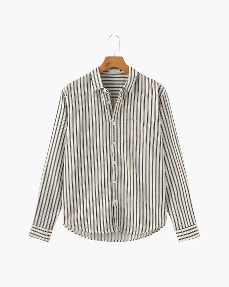 Chemise à rayures pour hommes