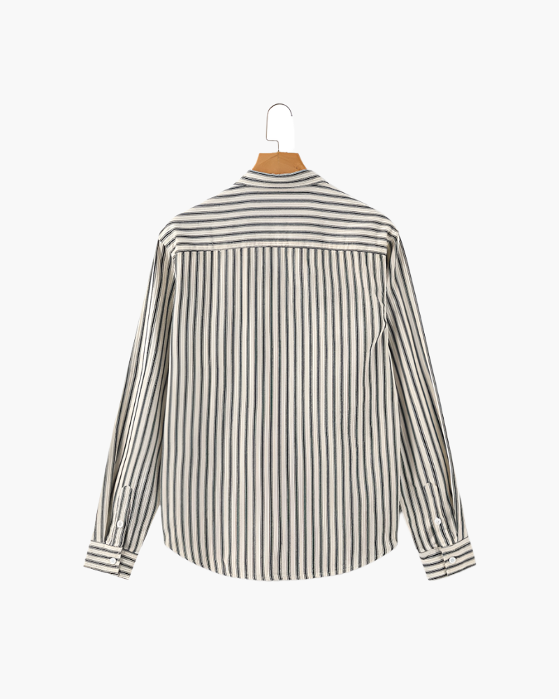 Chemise à rayures pour hommes