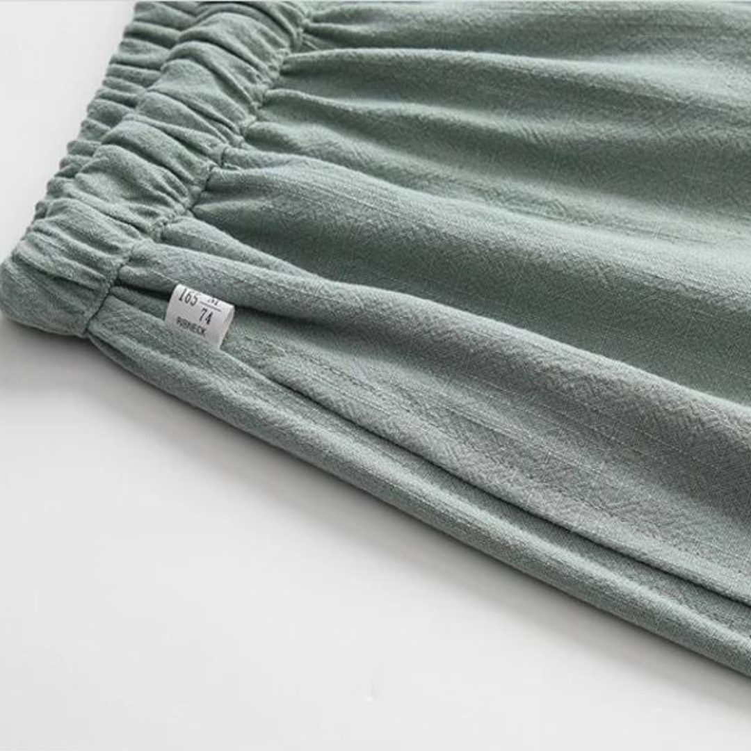 Fez - Pantalon en Lin (coupe oversized)