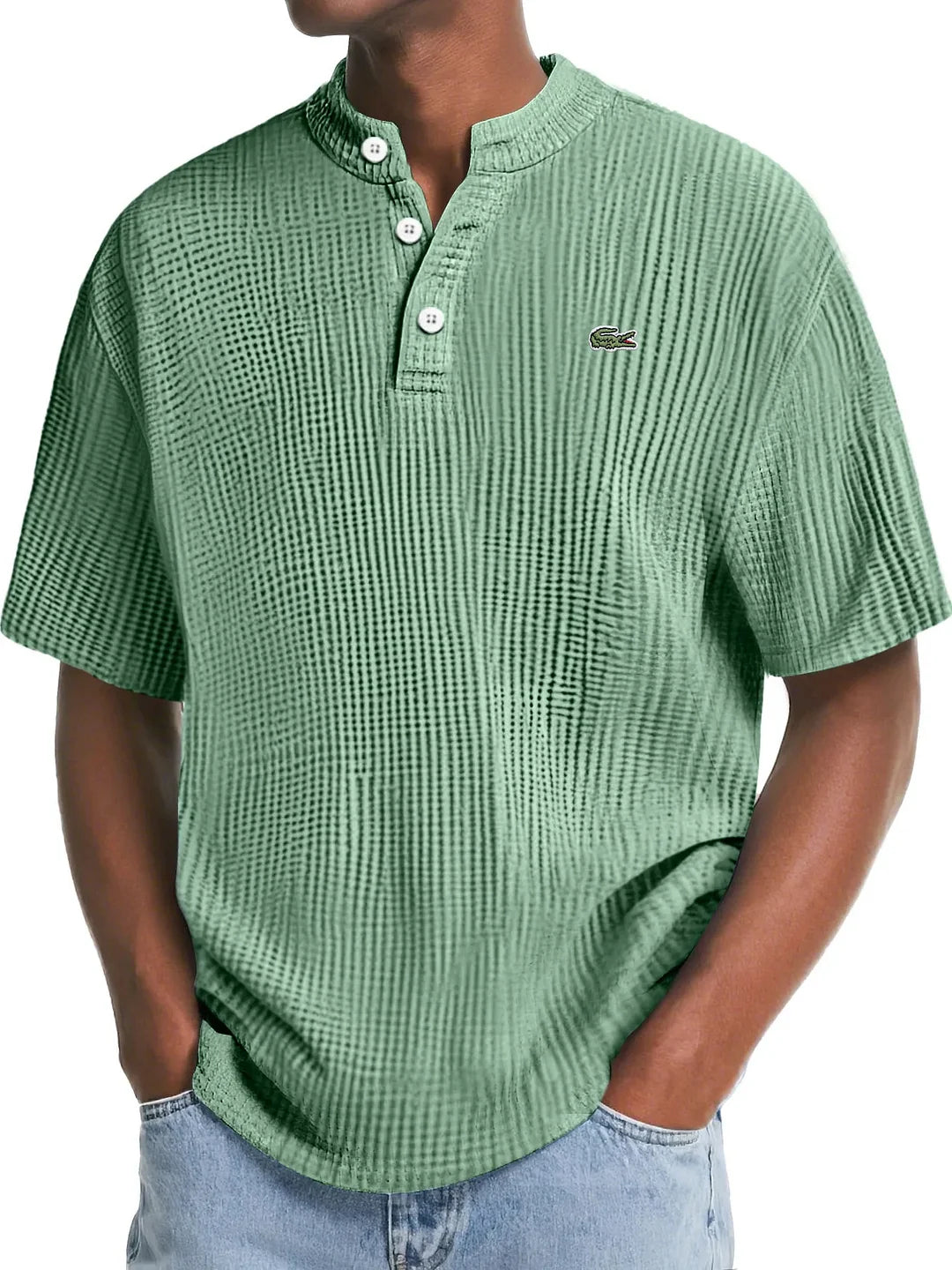 LC™ | Polo en Maille Waffle Texturée