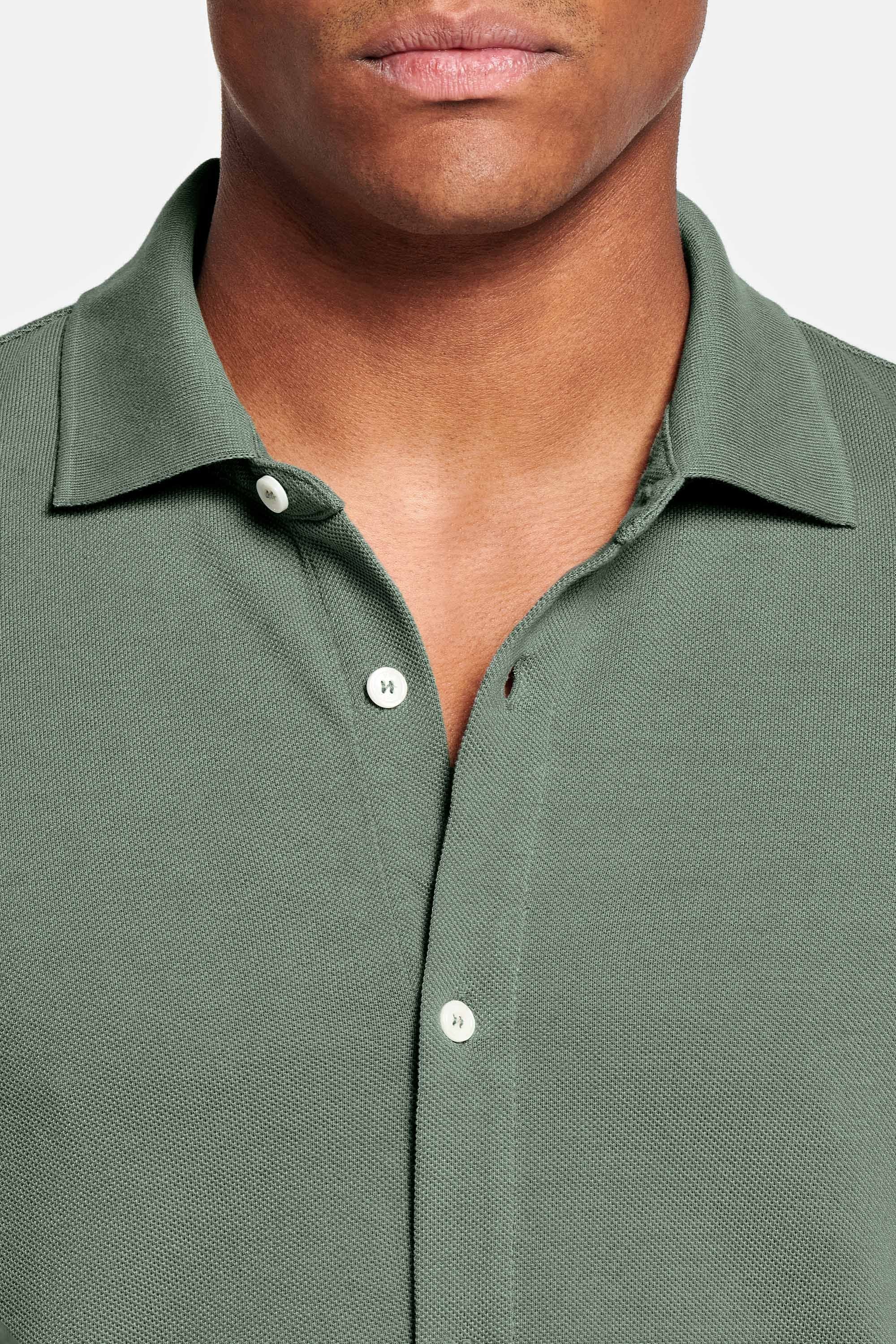 Chemise Piqué Verte