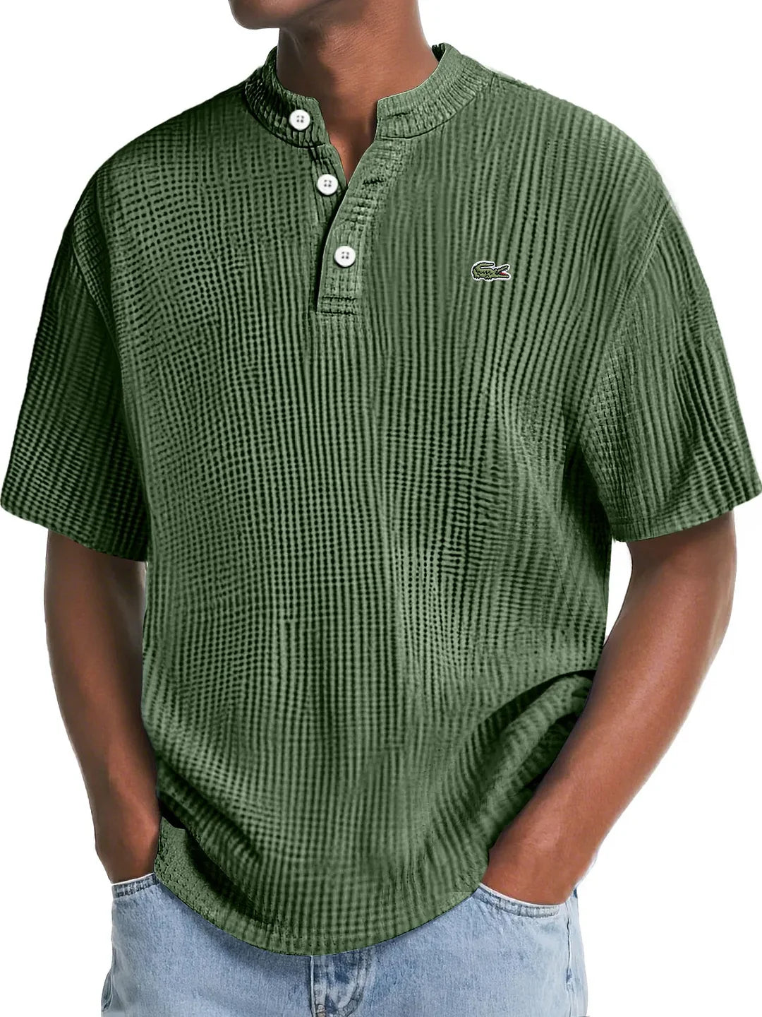 LC™ | Polo en Maille Waffle Texturée