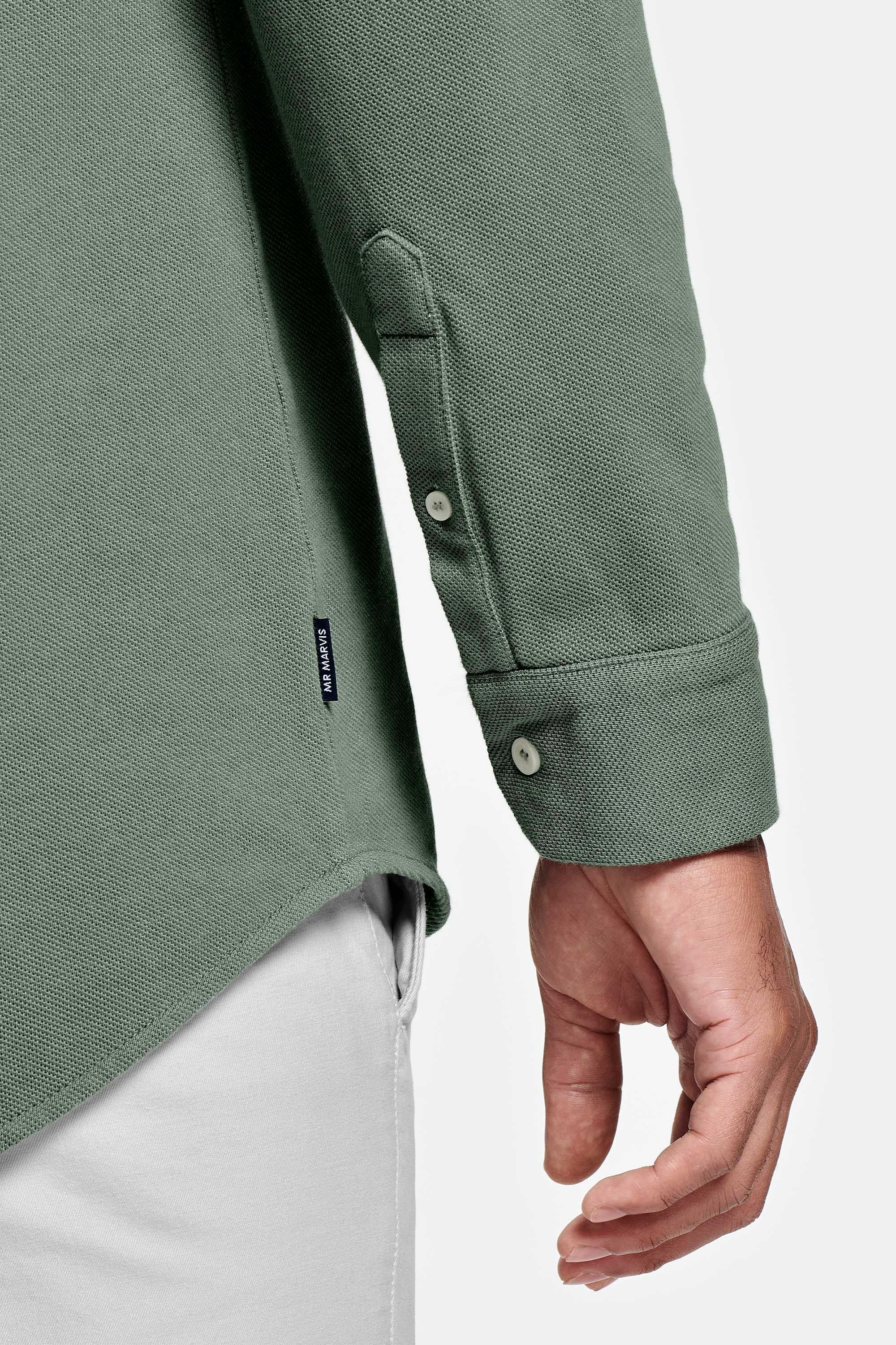 Chemise Piqué Verte