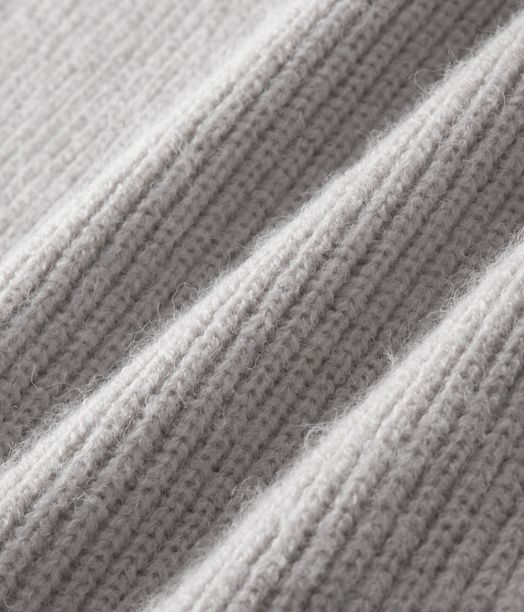 Cardigan zippé en laine mérinos 100%