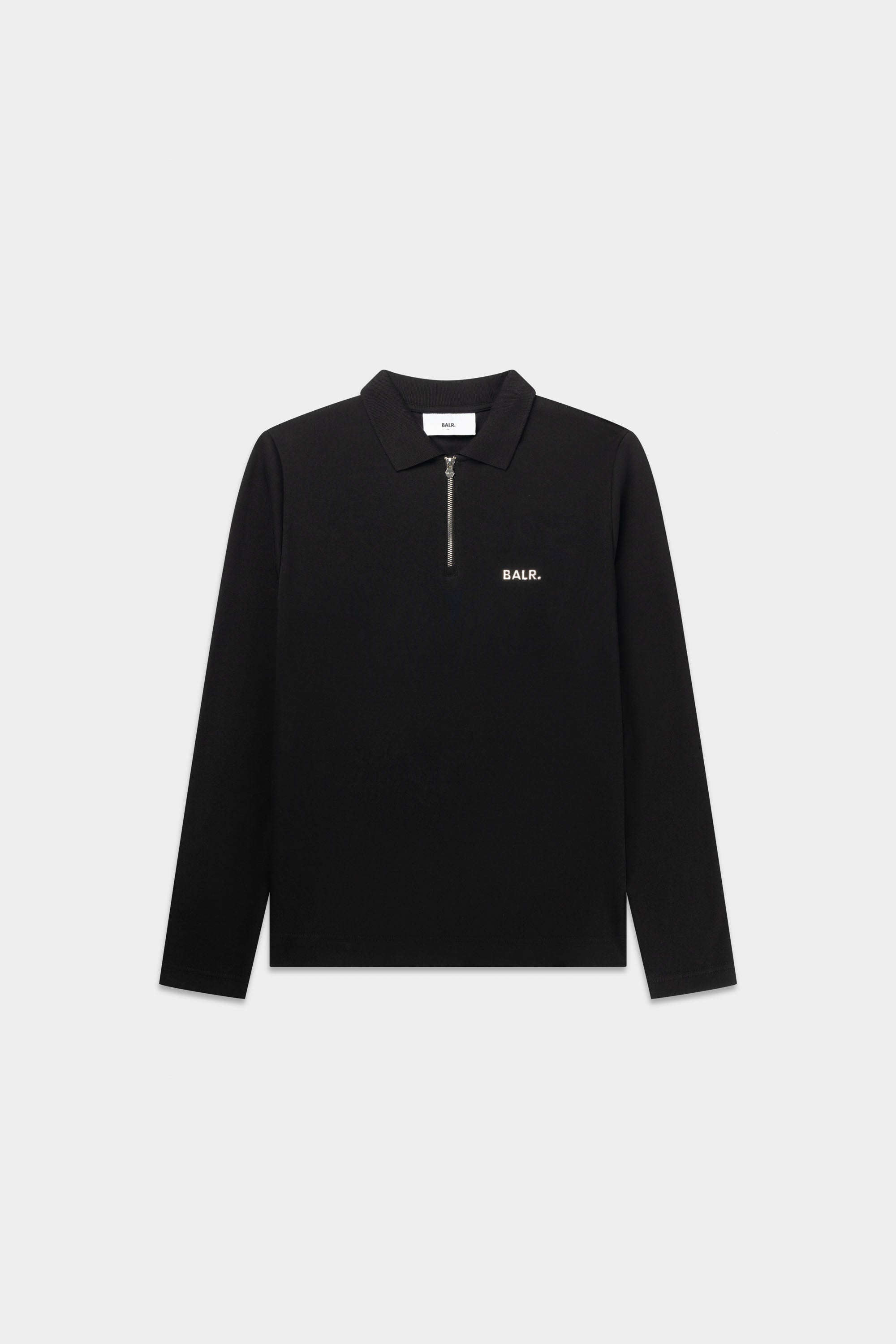 Polo à manches longues Regular Fit Q-Series Noir Jais