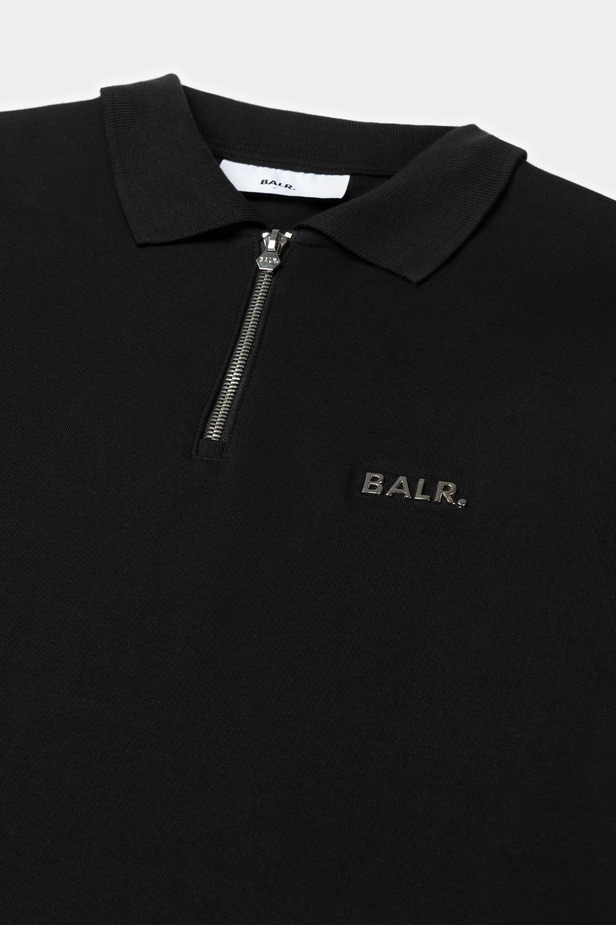 Polo à manches longues Regular Fit Q-Series Noir Jais