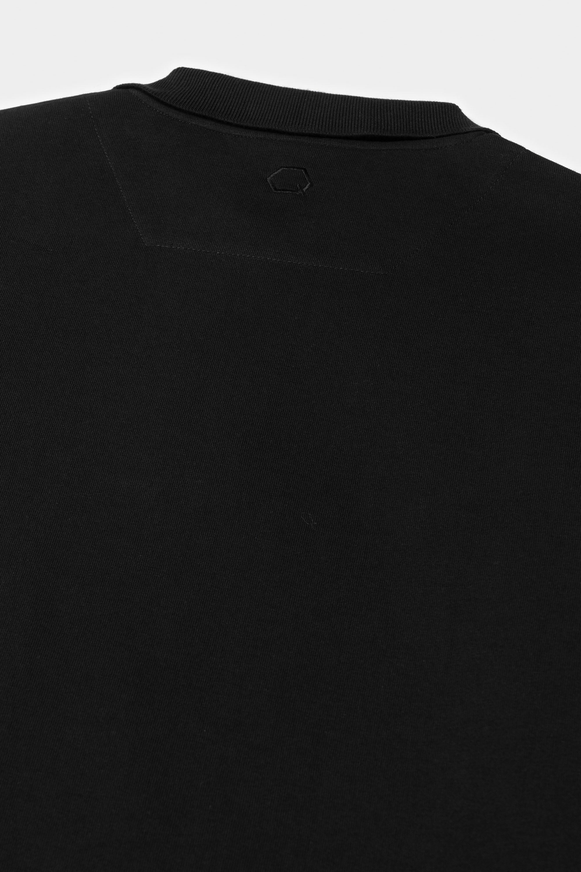 Polo à manches longues Regular Fit Q-Series Noir Jais