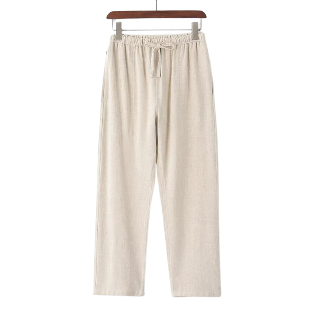 Fez - Pantalon en Lin (coupe oversized)
