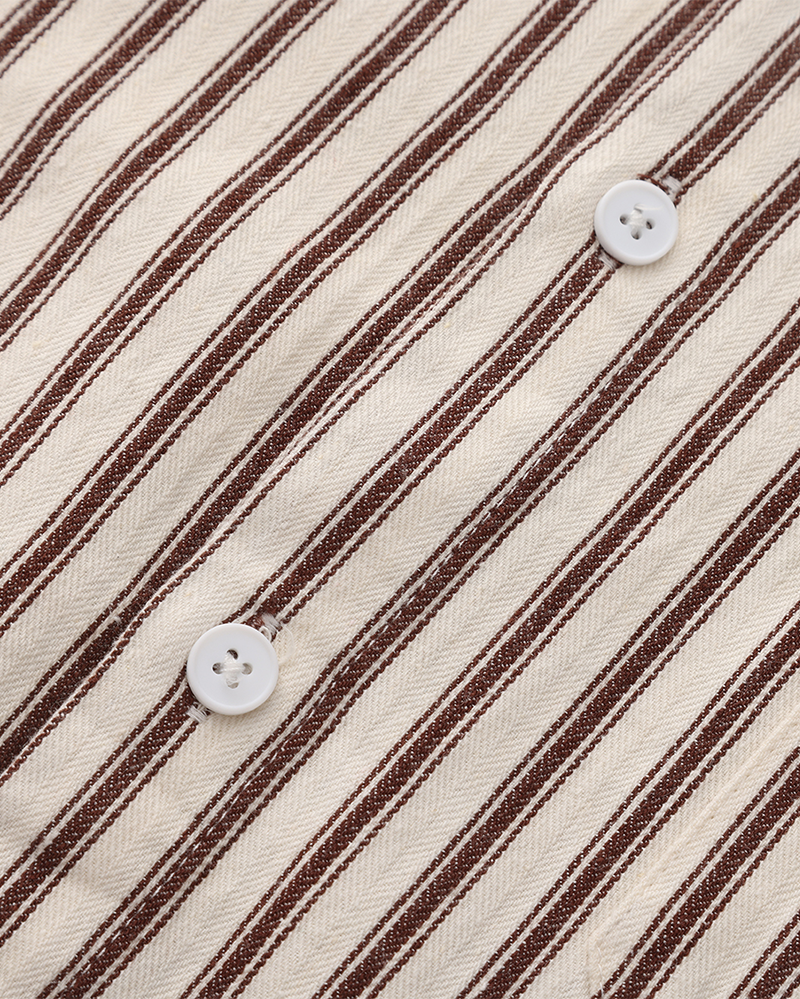 Chemise à rayures pour hommes