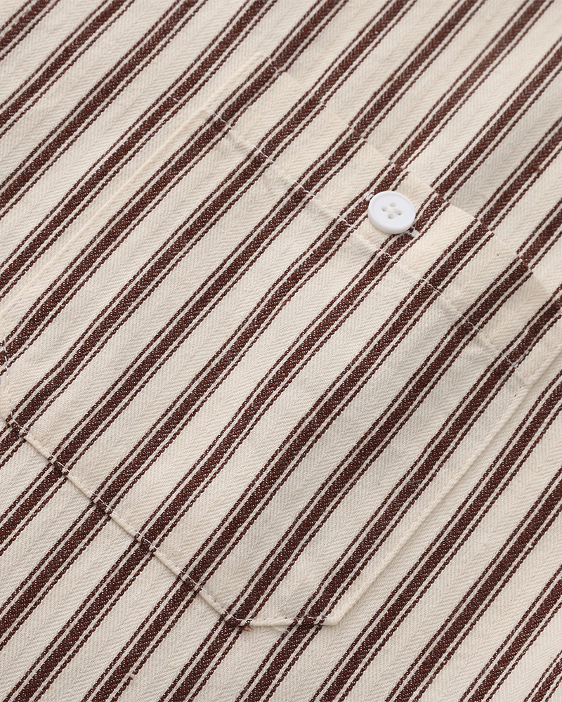Chemise à rayures pour hommes
