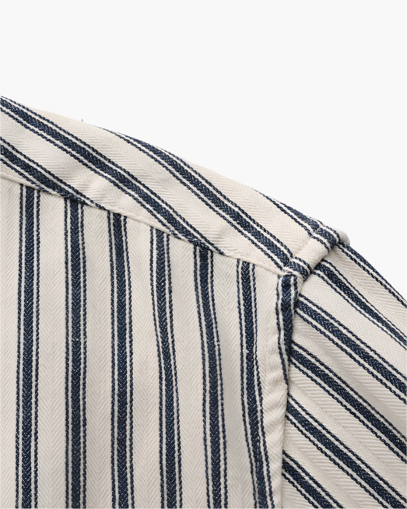 Chemise à rayures pour hommes