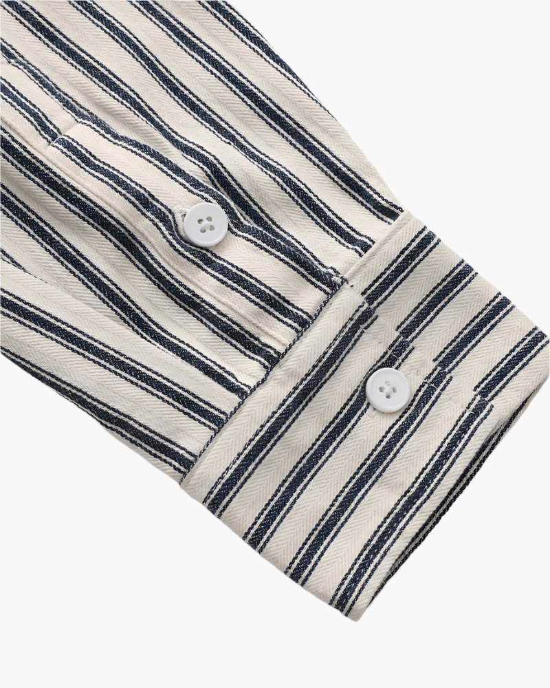 Chemise à rayures pour hommes