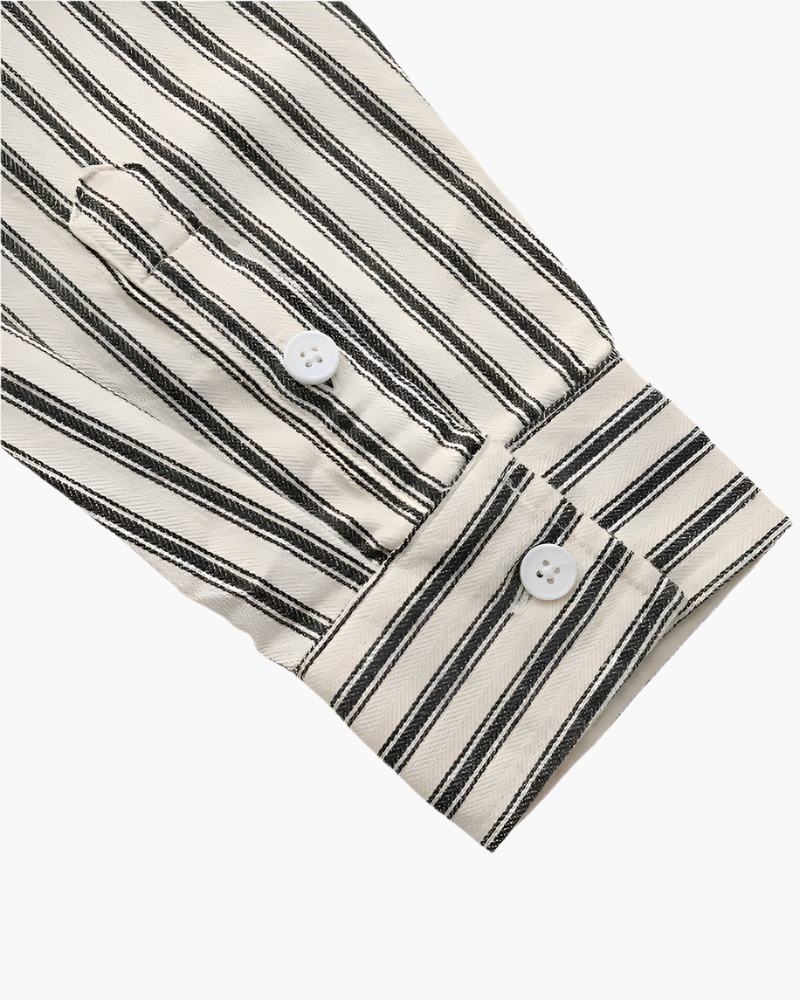 Chemise à rayures pour hommes