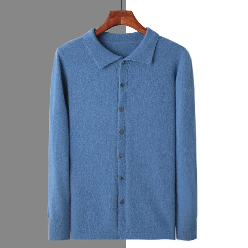 Polo Boutonné 100% Cachemire