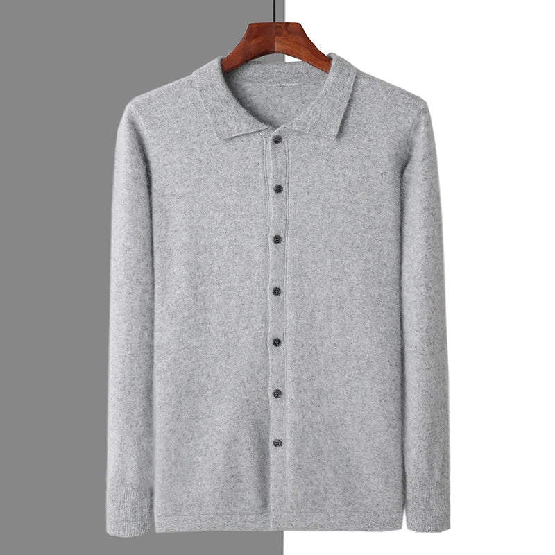 Polo Boutonné 100% Cachemire
