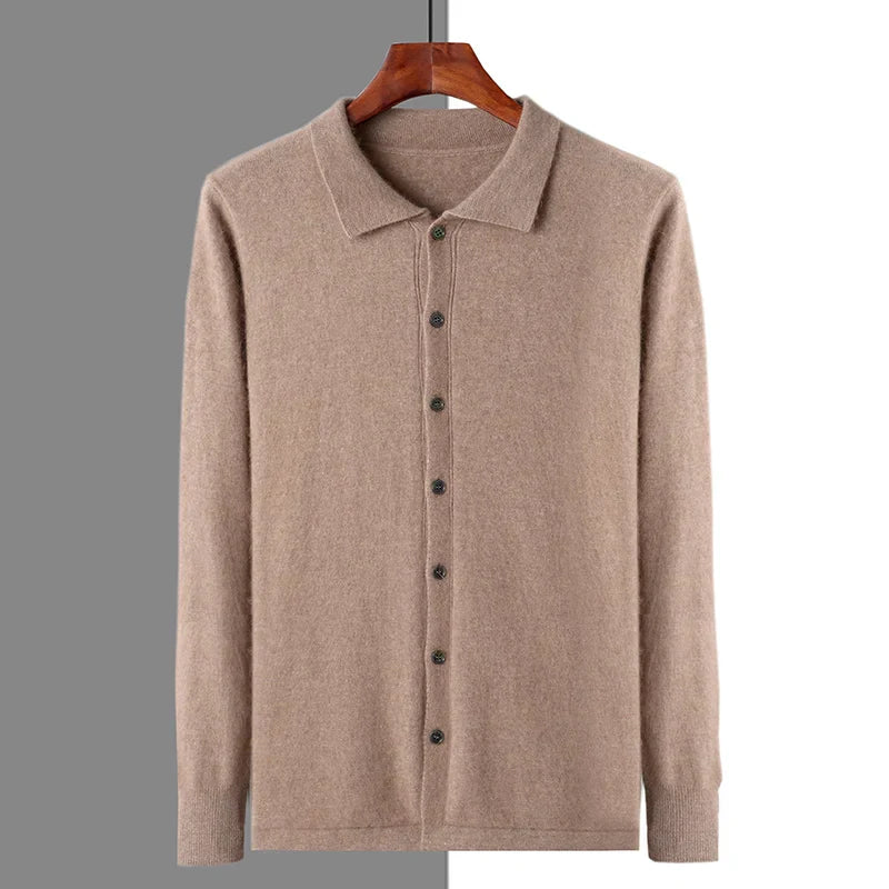 Polo Boutonné 100% Cachemire