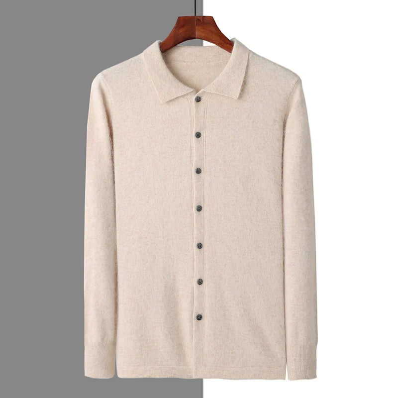 Polo Boutonné 100% Cachemire