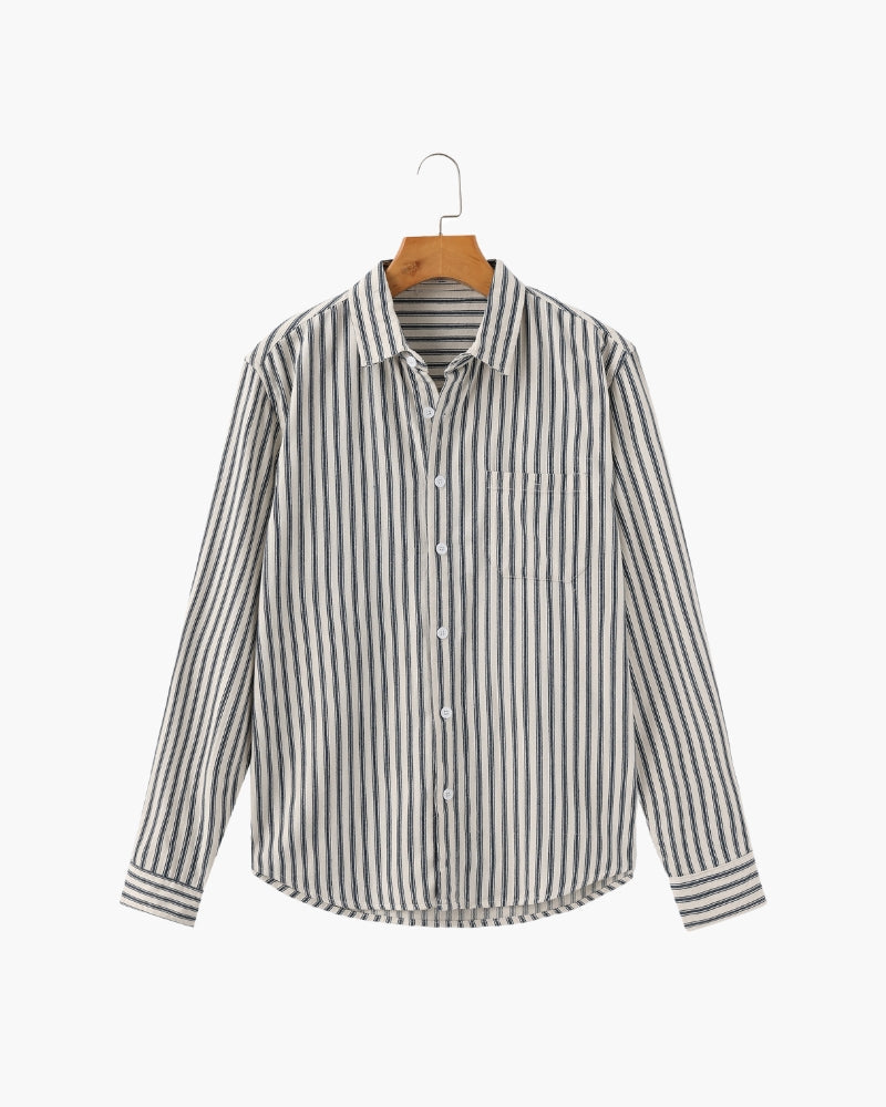 Chemise à rayures pour hommes