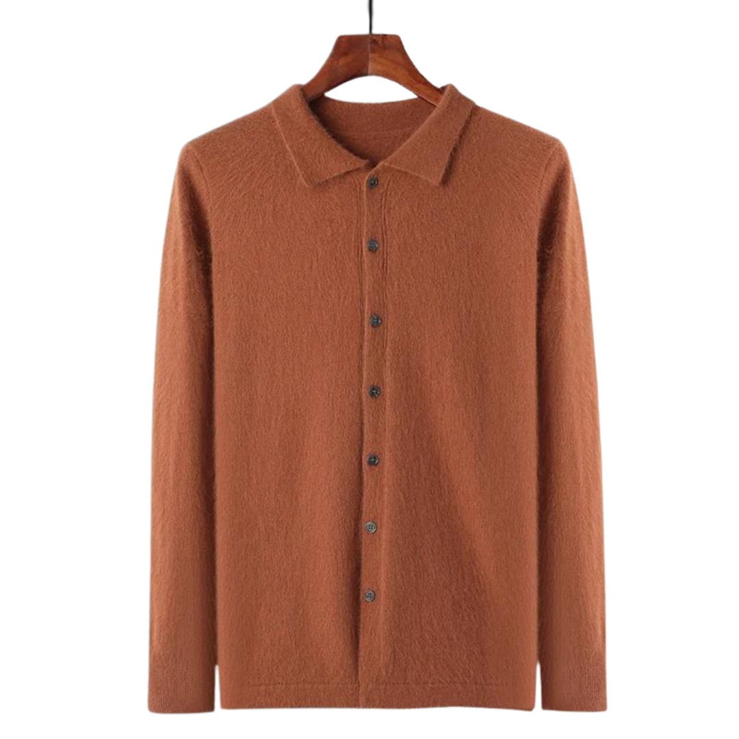 Polo Boutonné 100% Cachemire