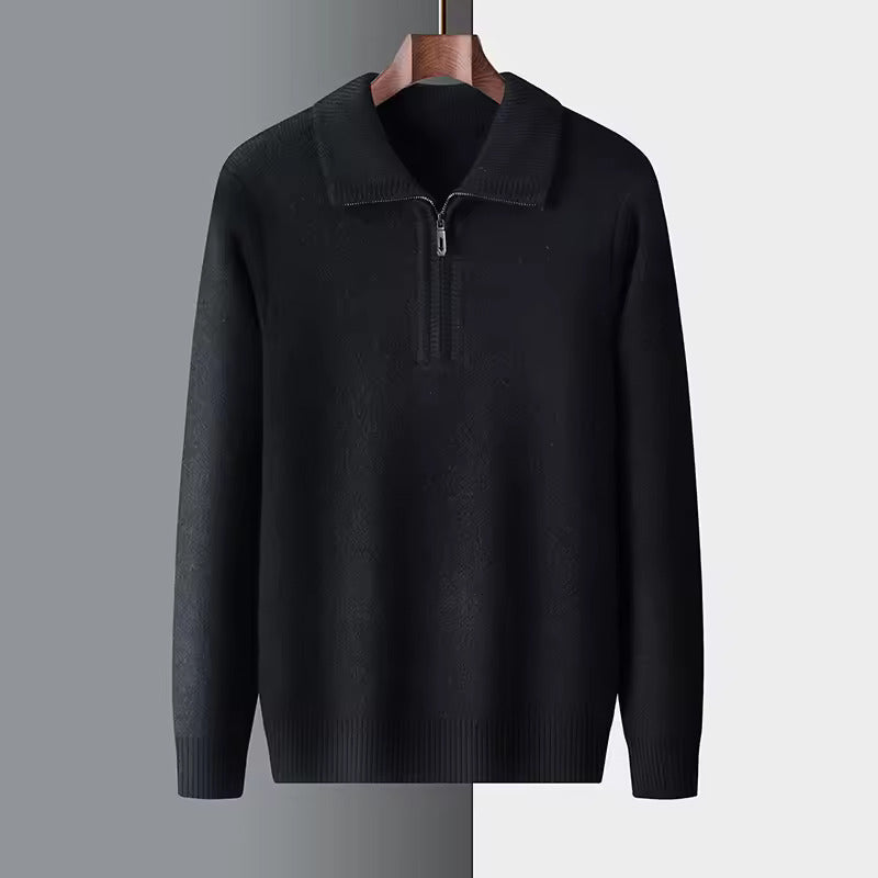Pull à col zippé 100% Cachemire