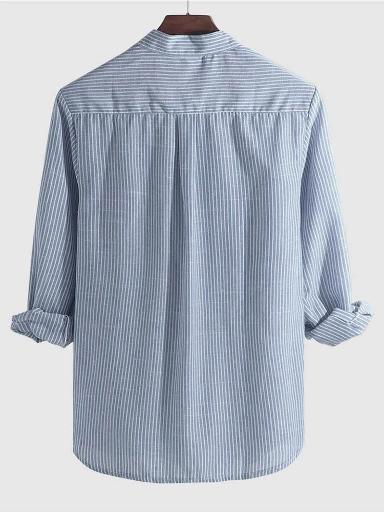 Chemise à Rayures à Manches Longues Havana